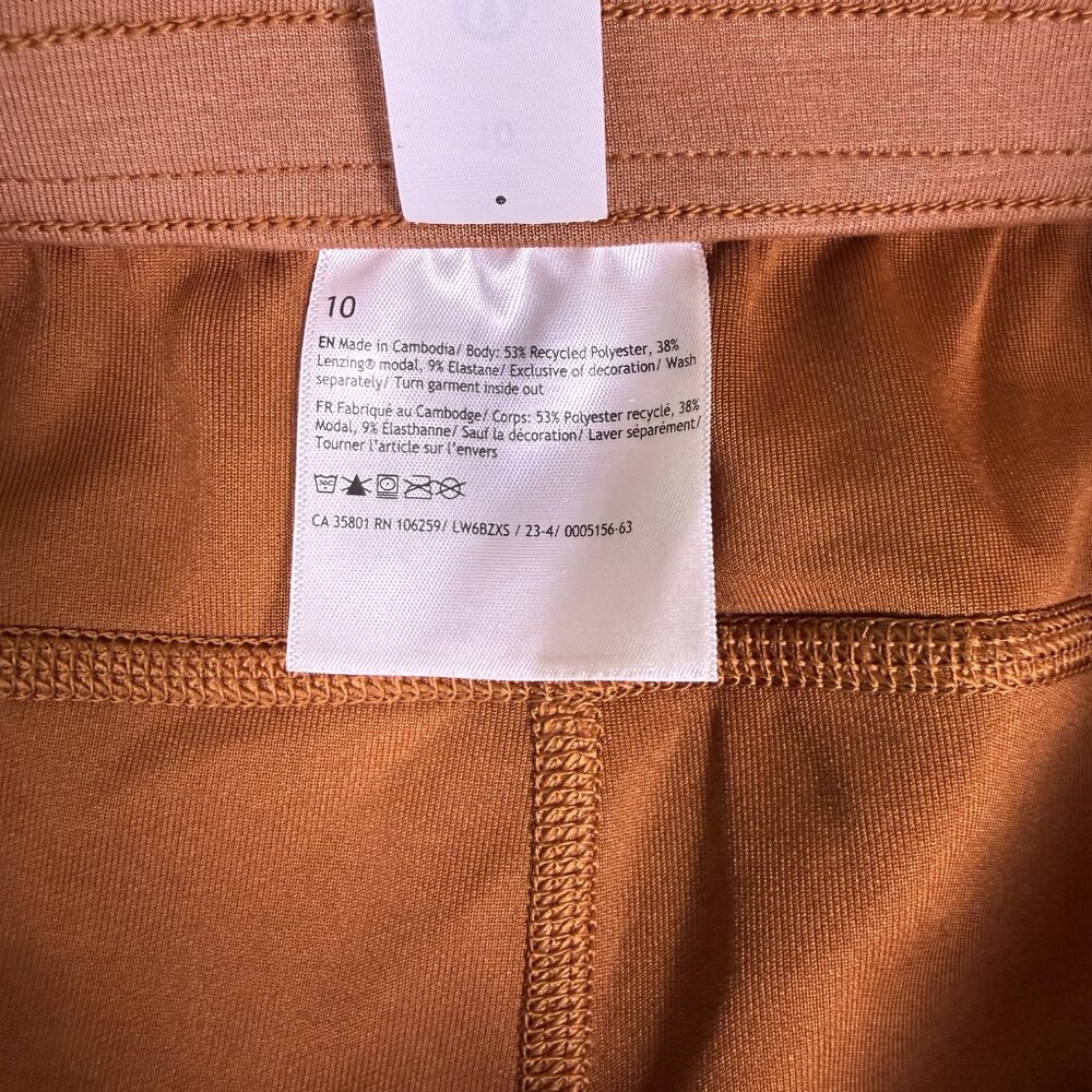 LULULEMON Softstreme High Rise Straight Cropped Pant Orange Size 10 LW6BZXS F662 - Picture 4 of 12